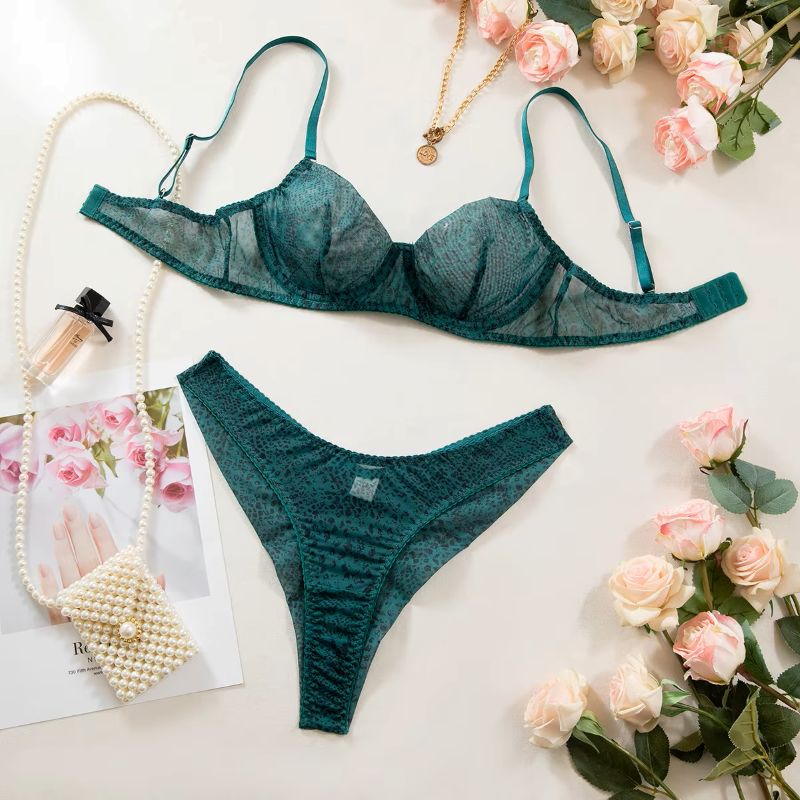 Push Up Bra Padded - Conjunto de Lingerie Feminina 2 Peças:
